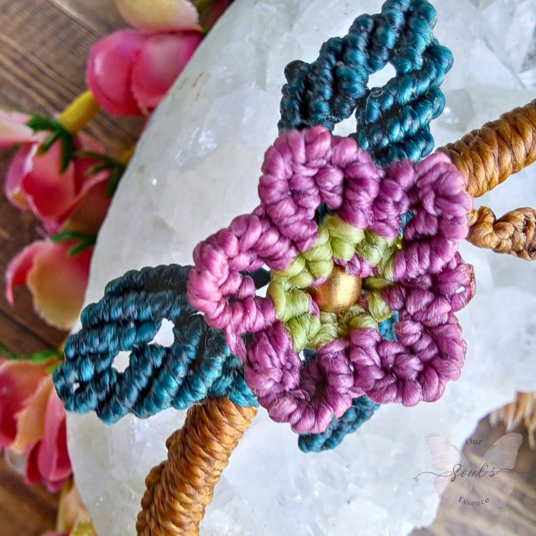 Morganite Micro Macramé Decor