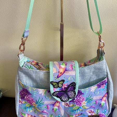 Hummingbirds and Butterflies Crossbody Bag