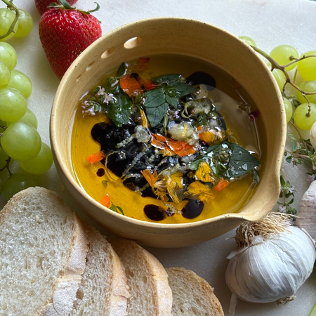 Ceramic Garlic Grater Bowl