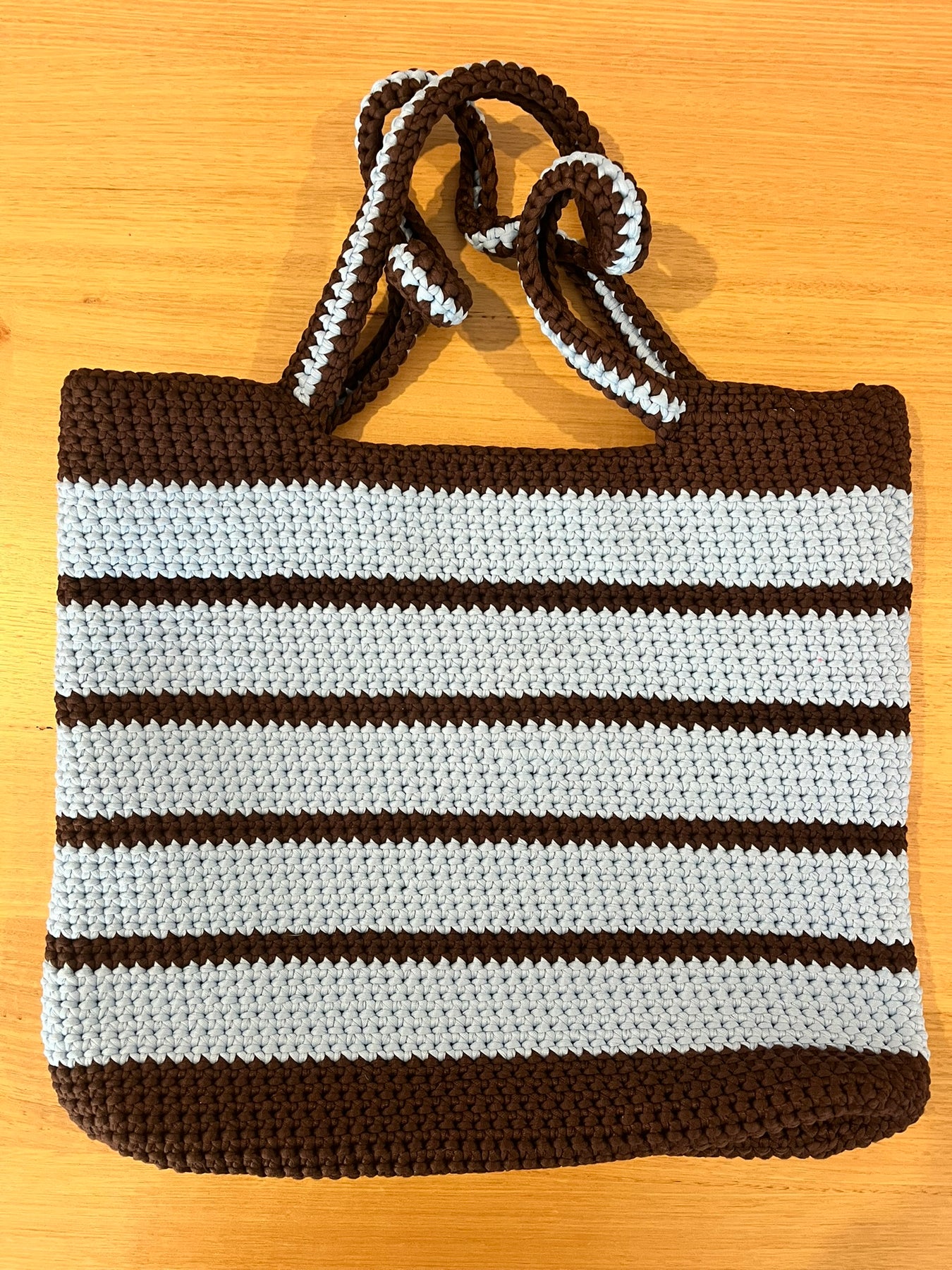 The Everyday Crochet Tote Bag - Iced Mocha