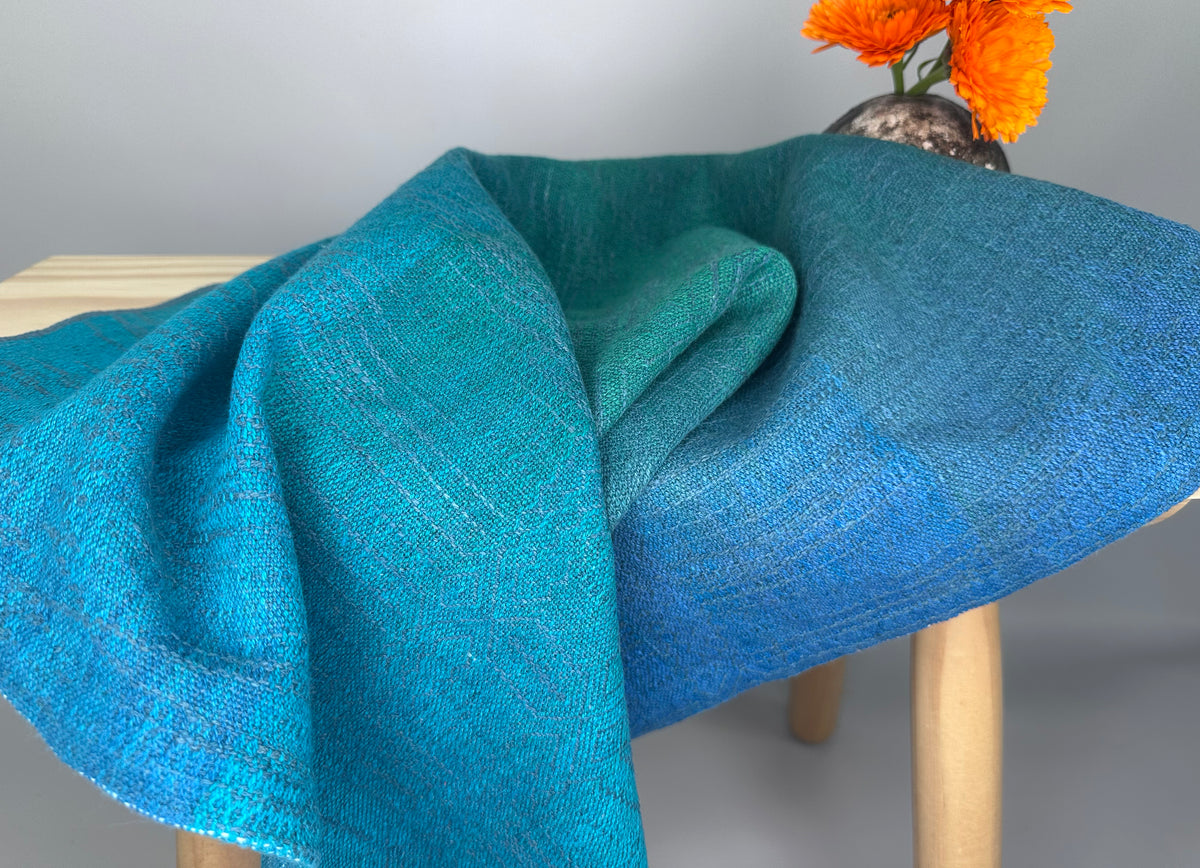 Hand-Dyed and Handwoven Linen/Cotton Tea Towels