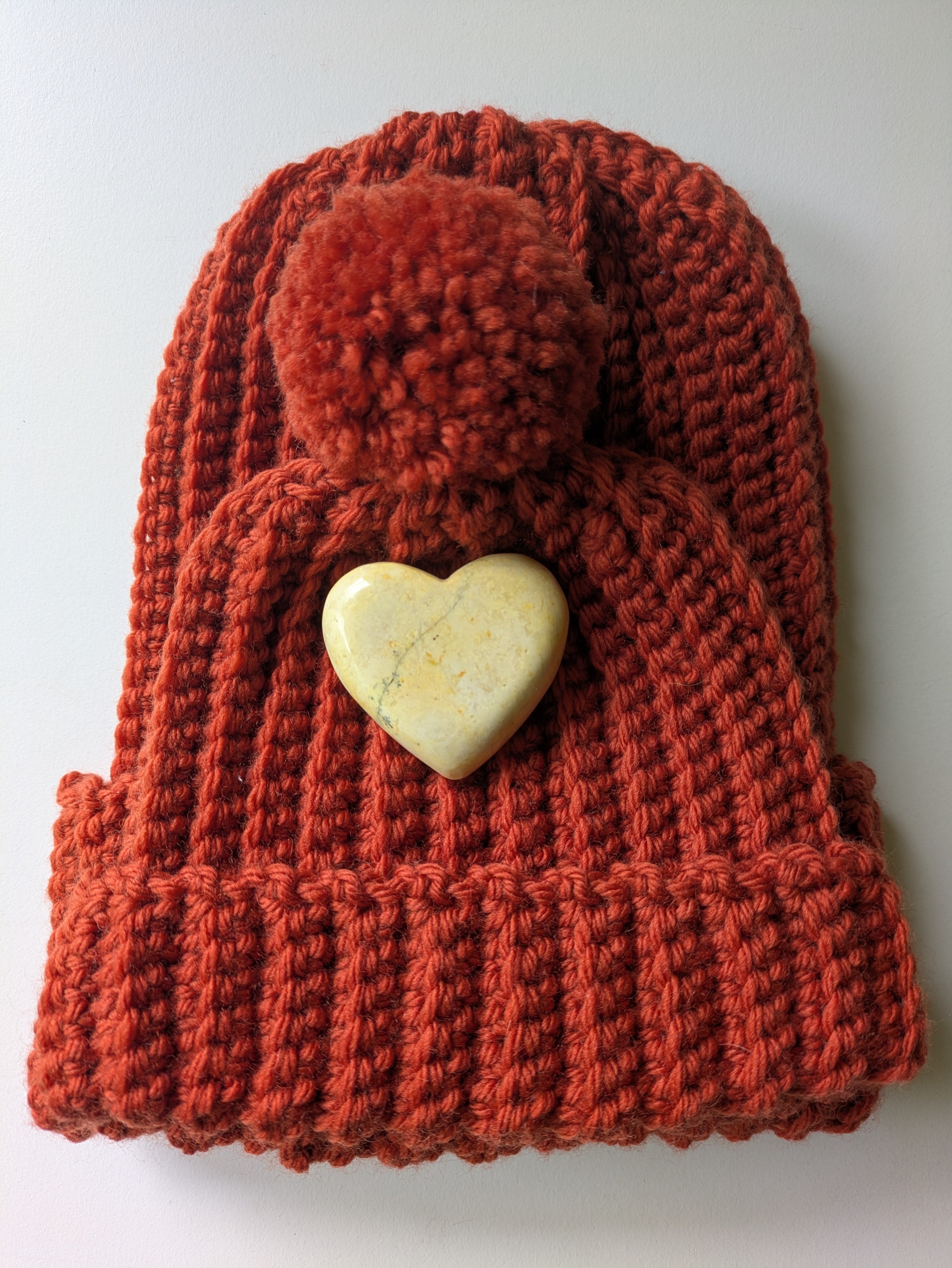 Mini & Me Beanie Duo Adult and Toddler Crochet Hat Set Rust Colour