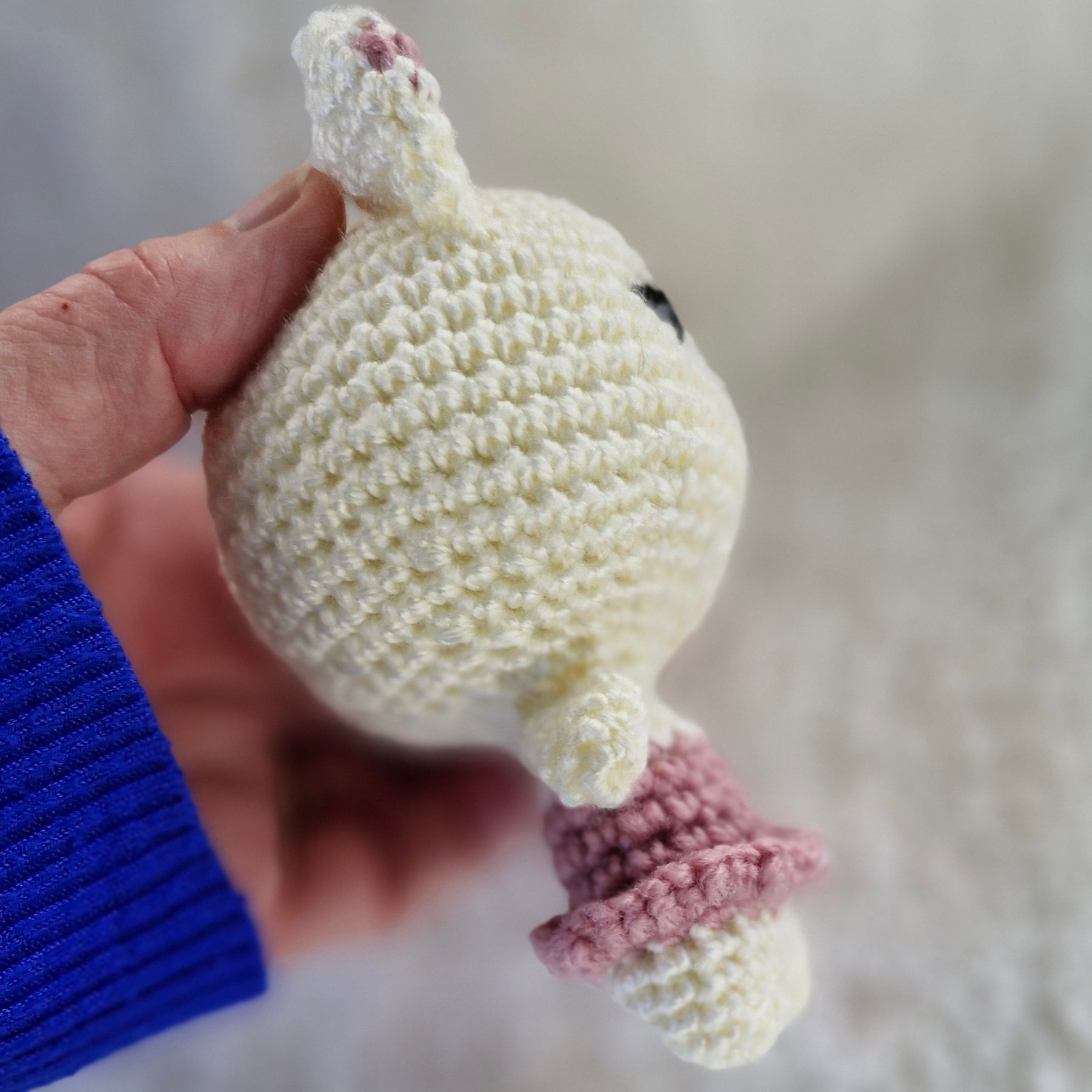 Sweet Pocket size mini Crochet Teddy Bear, Mouse