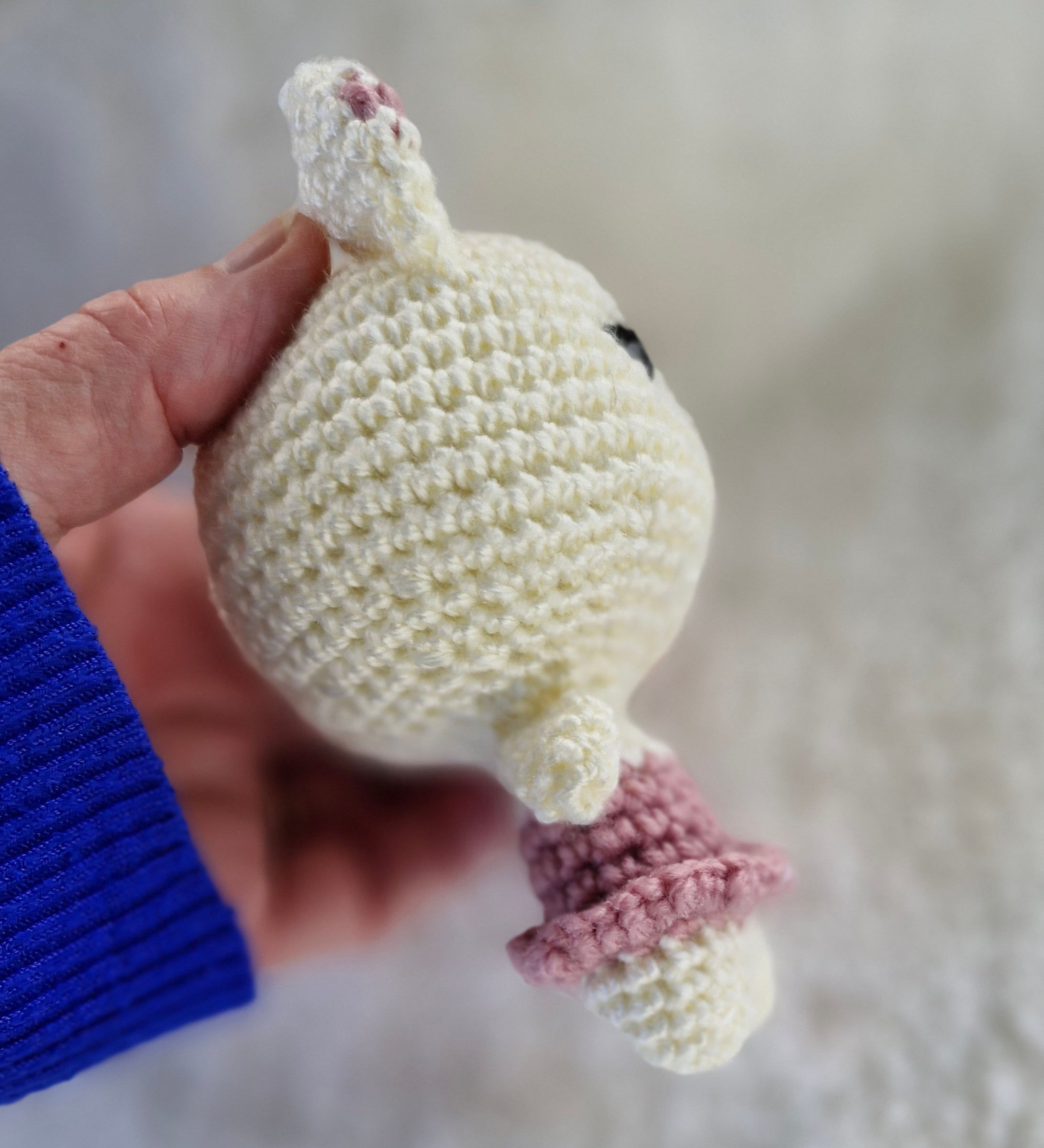 Sweet Pocket size mini Crochet Teddy Bear, Mouse