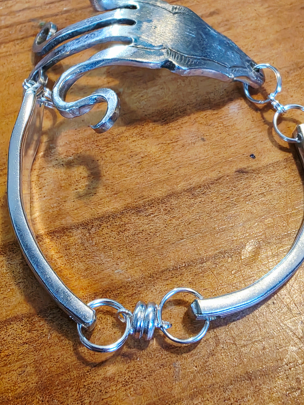 Silver Plated Fork Bracelet