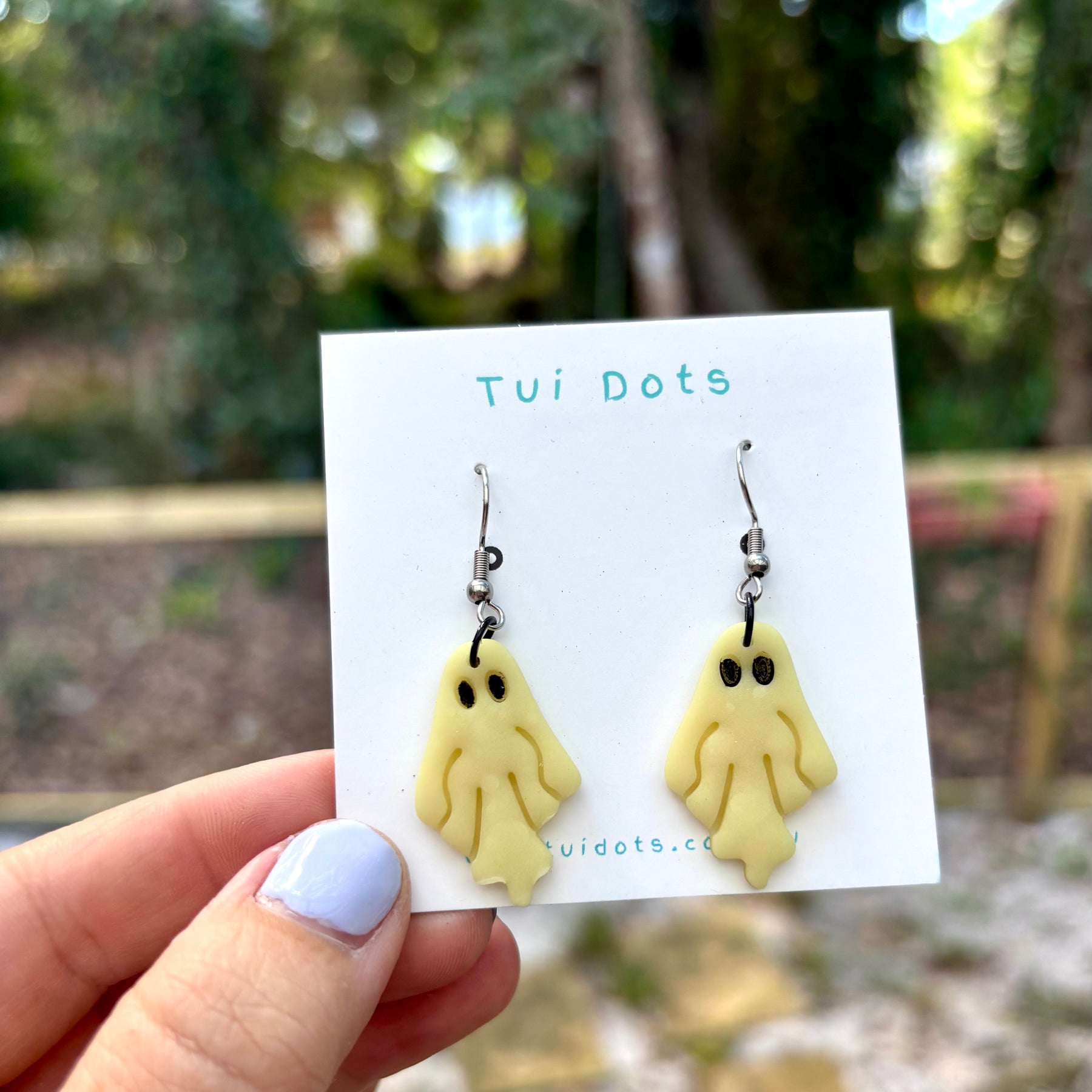 Ghost earrings - Halloween - Glow in the dark