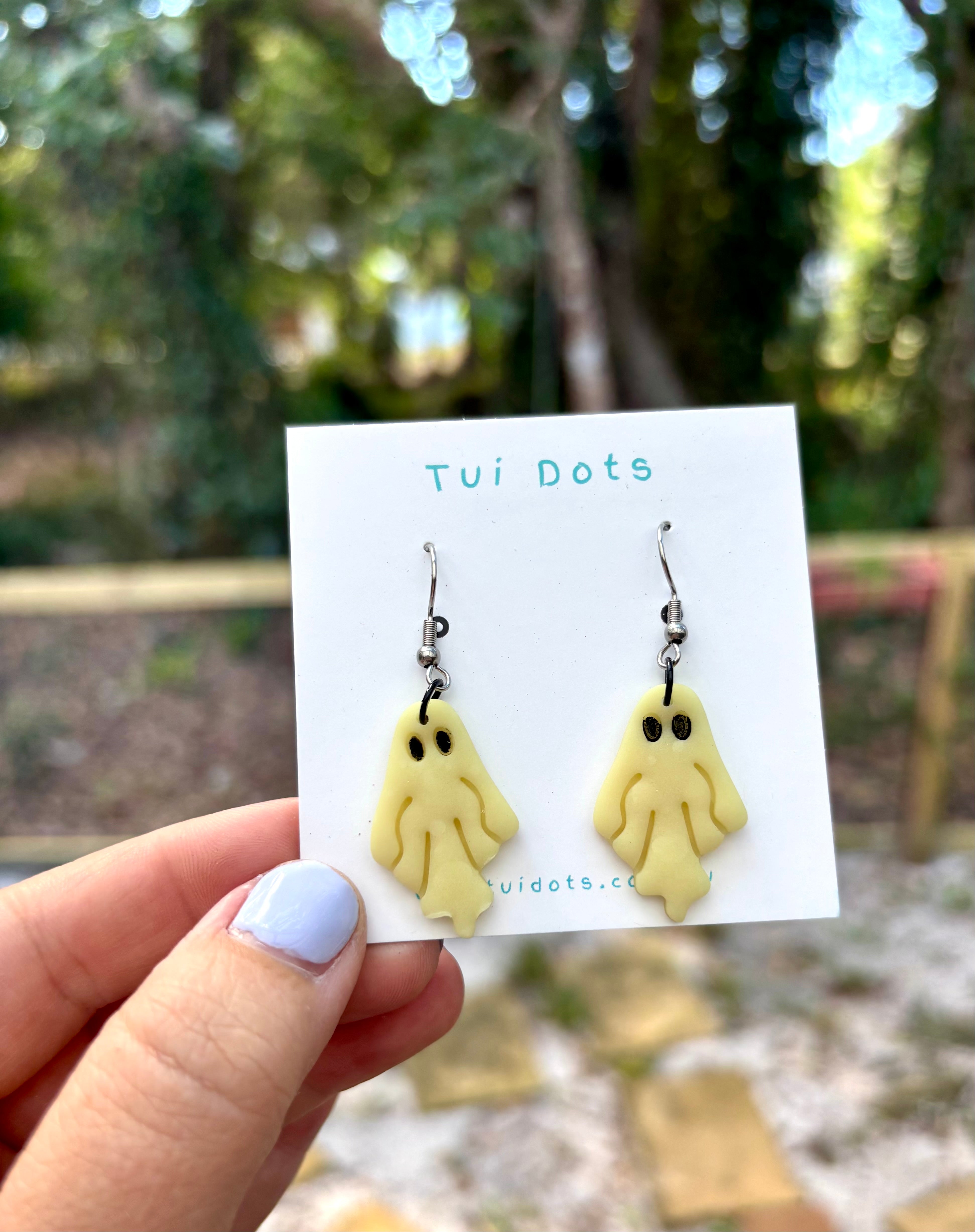 Ghost earrings - Halloween - Glow in the dark