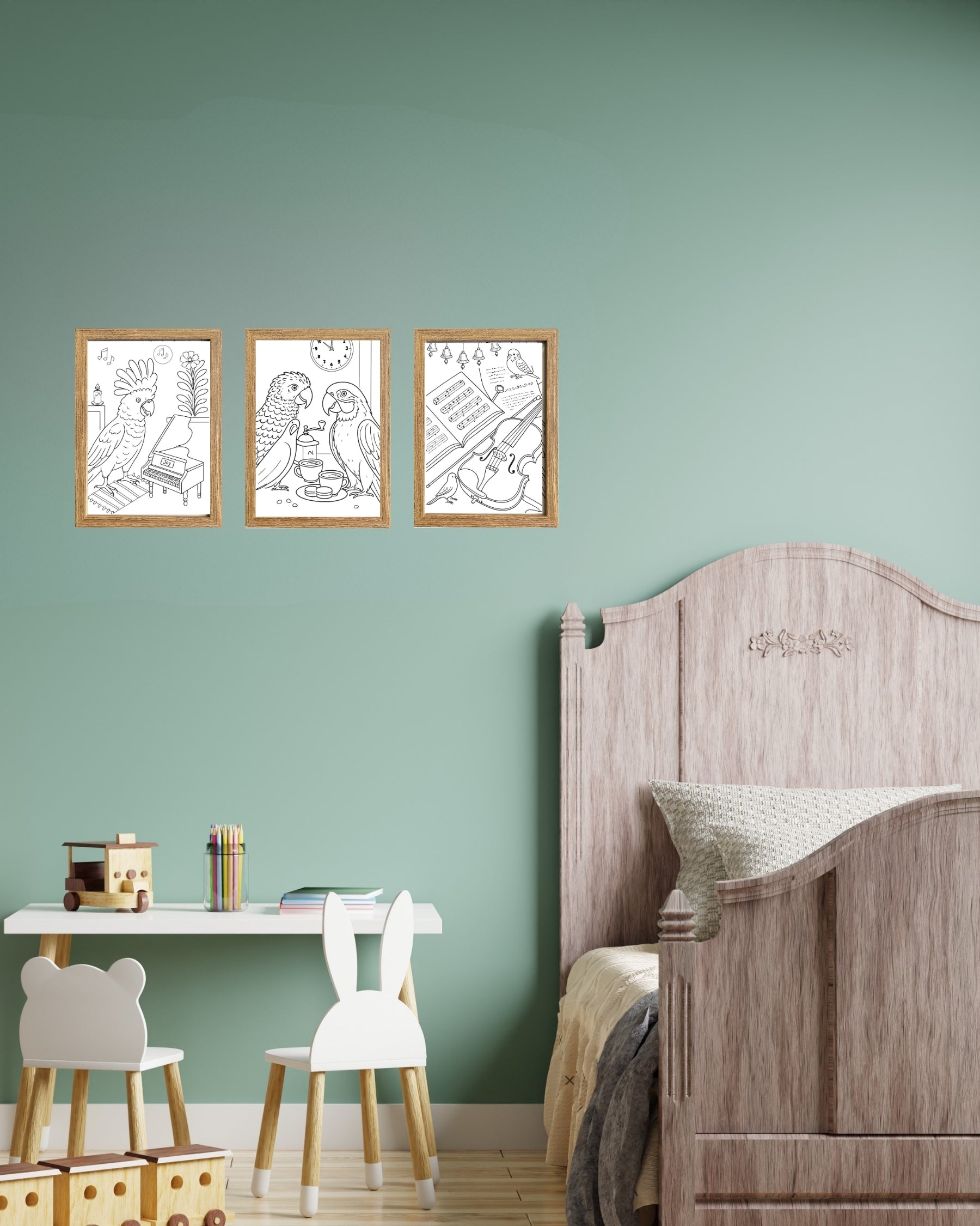 Framed A4 Bird Wall Art Print