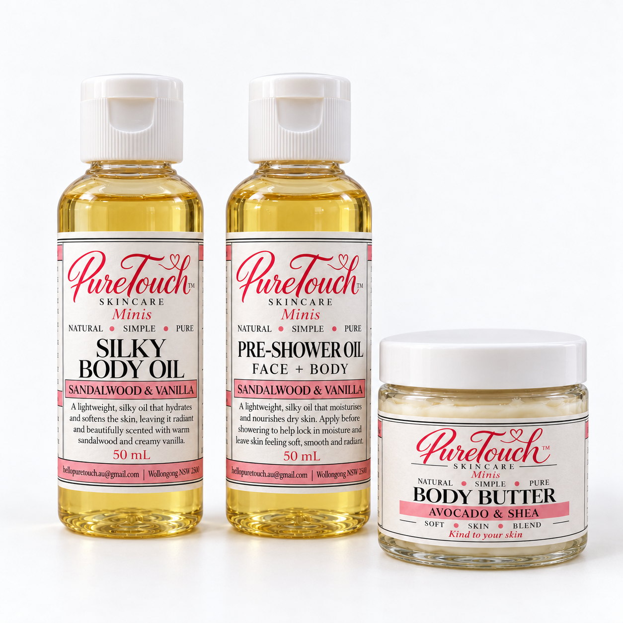 PureTouch Minis Gift Trio Sandalwood & Vanilla