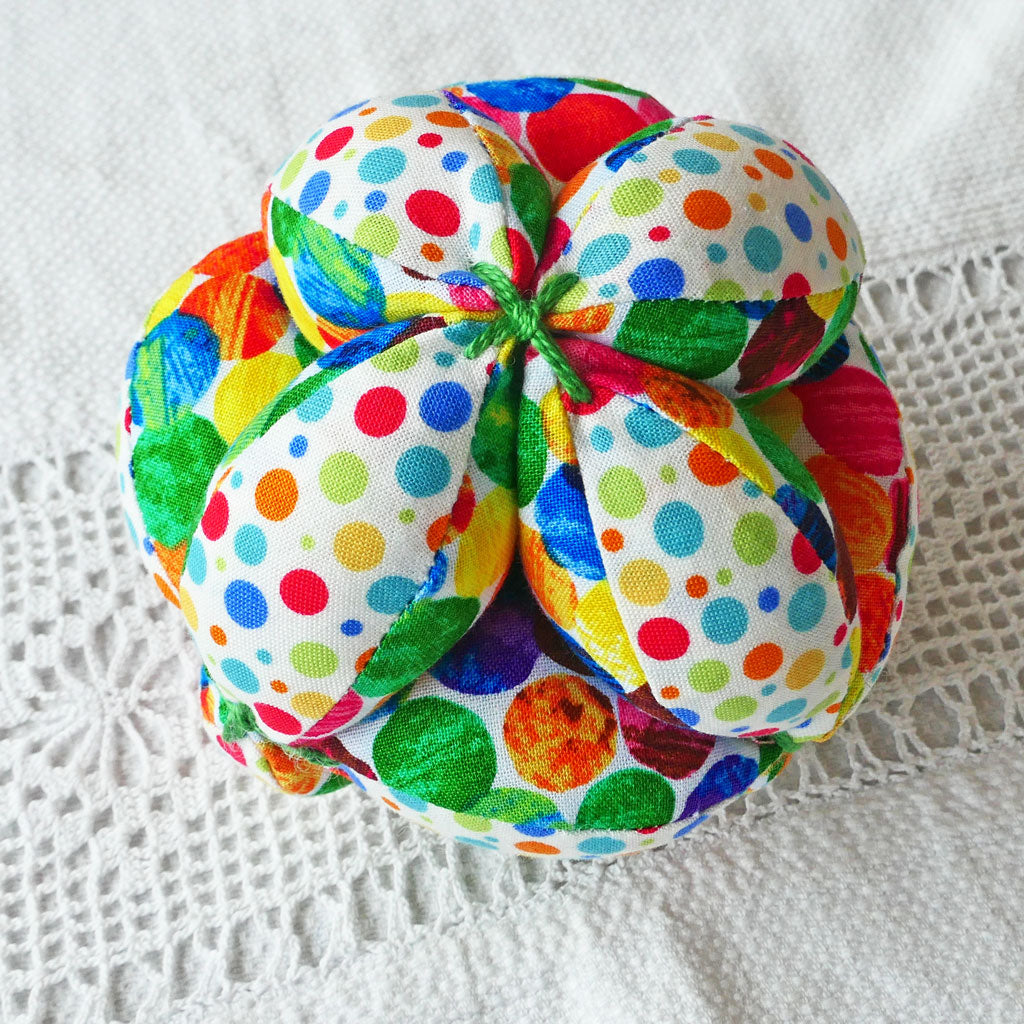 Brightly coloured balls, handmade, free shipping