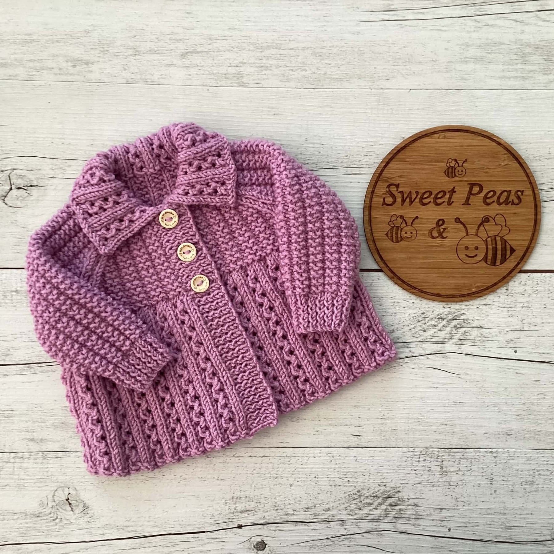 Baby Cardigan, Leggings, Hat, Booties & Bib  Size 0-3 Months