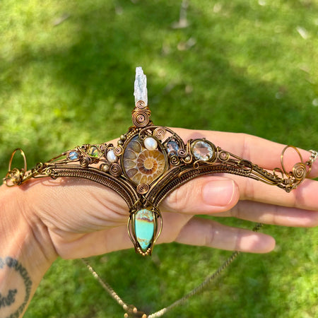 Epic fantasy crown elven crystal tiara