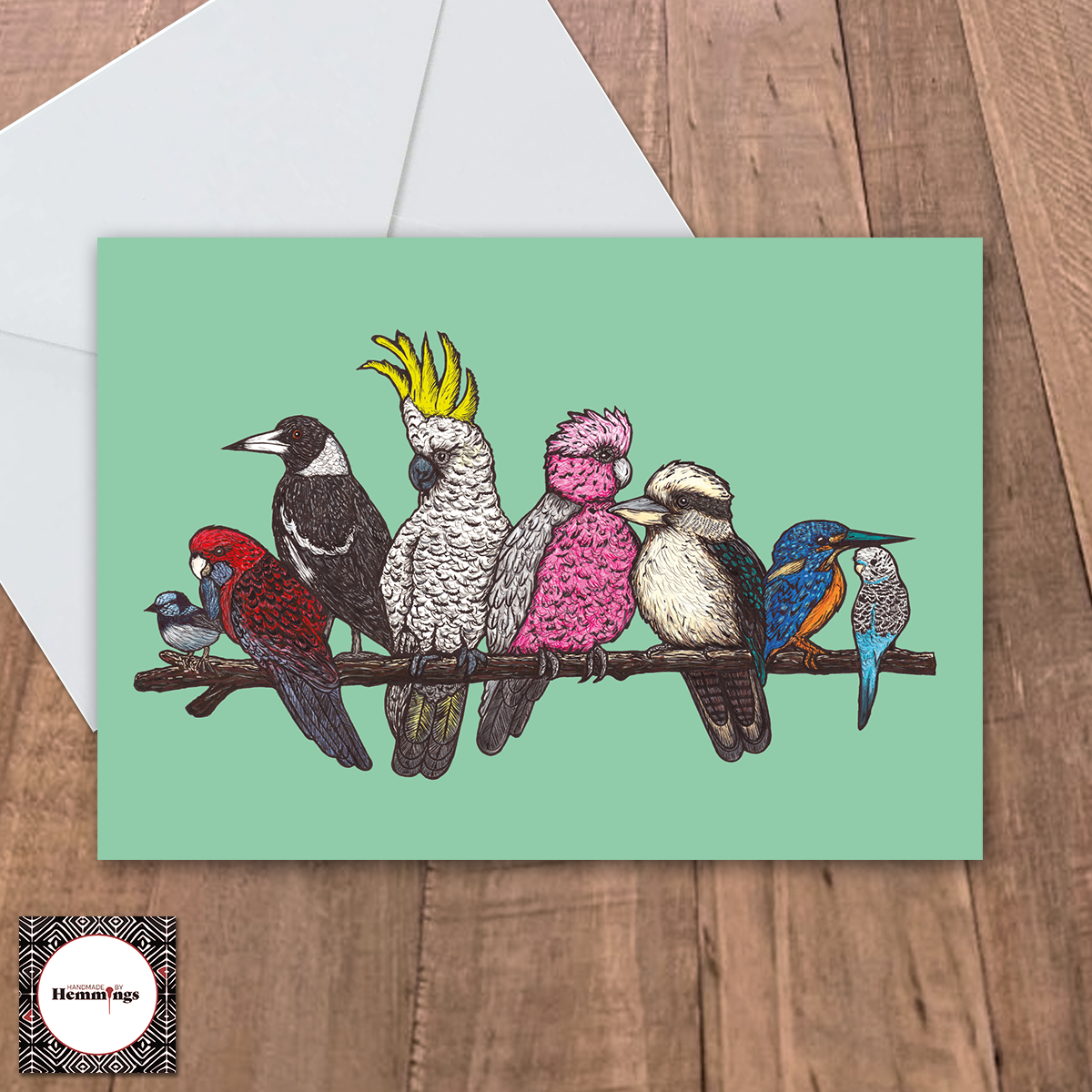 Bundle 4 Birds on a Branch with Envelopes