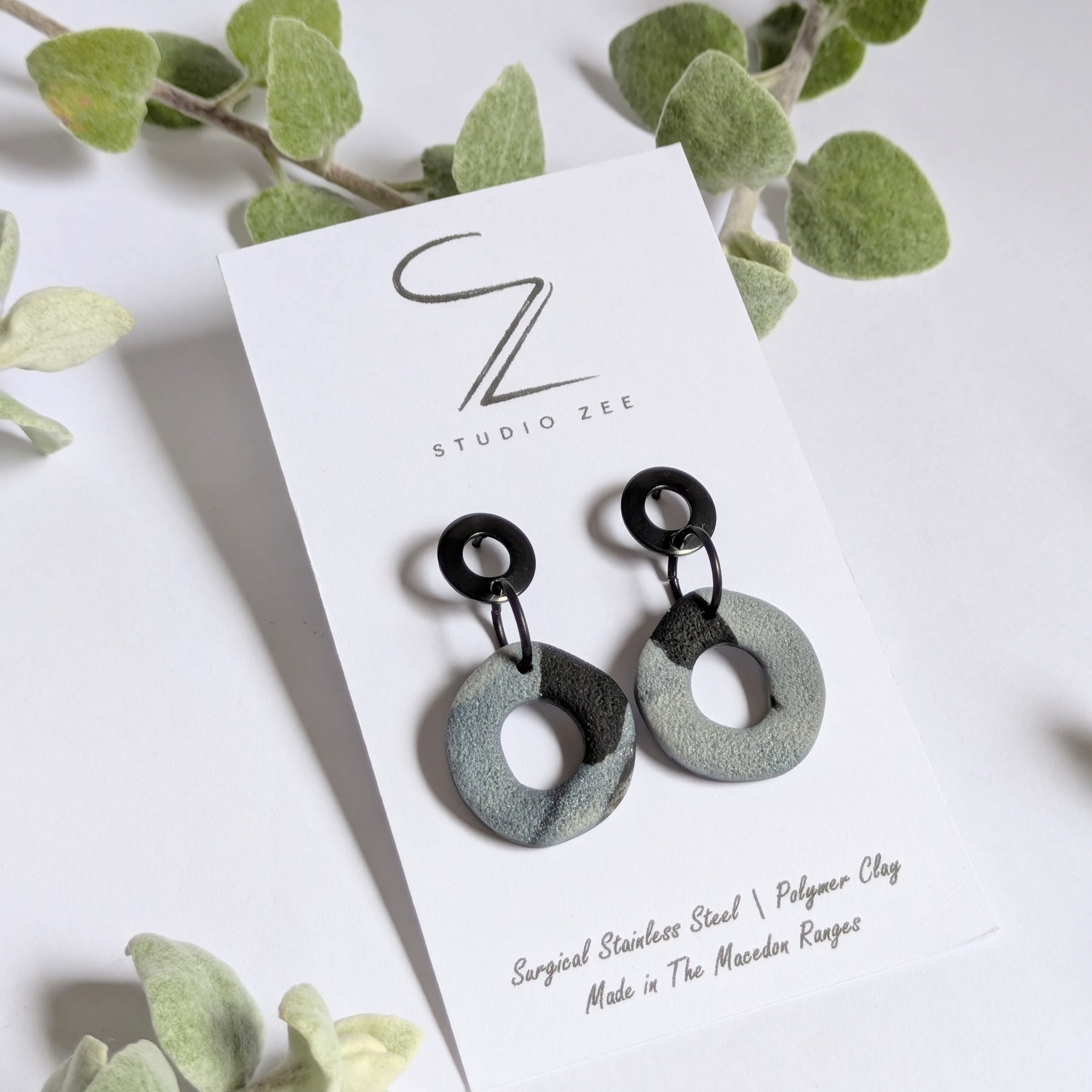 Donut Drop Earrings