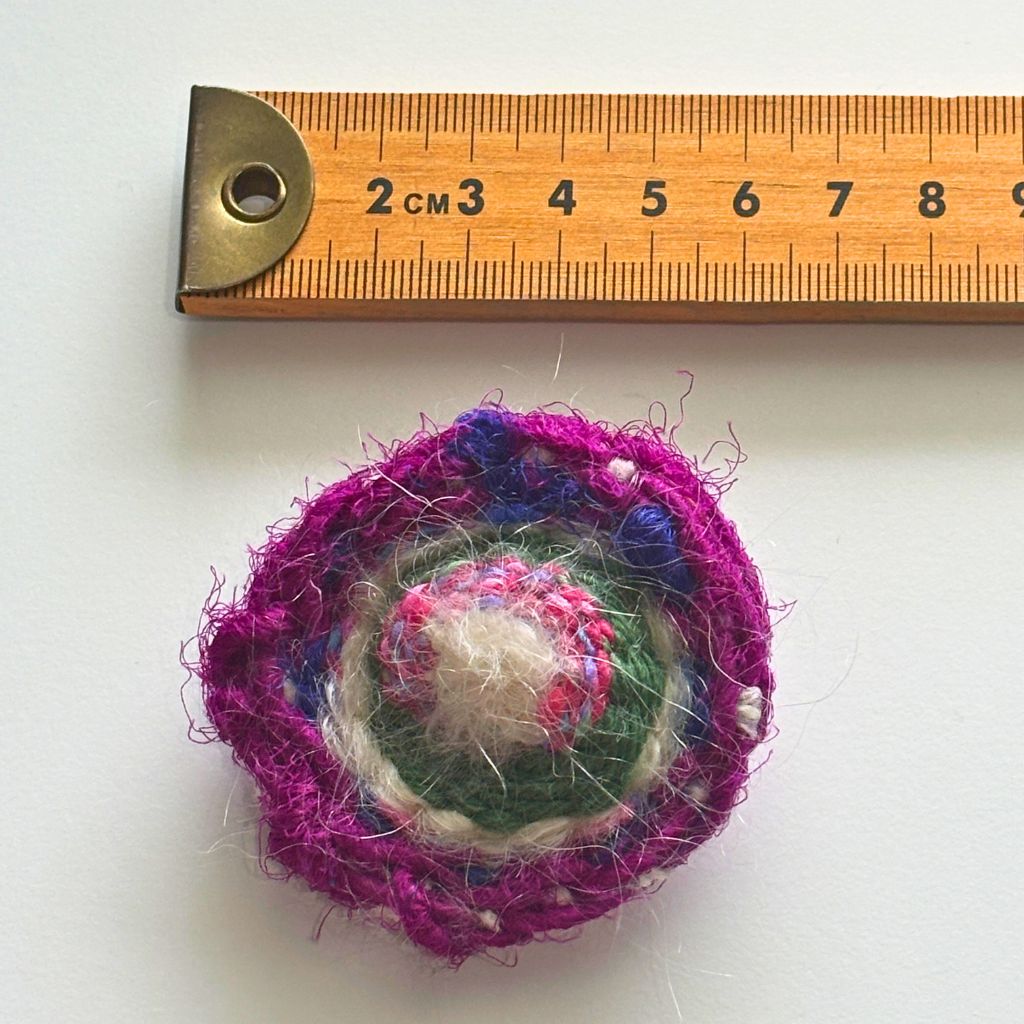 Handwoven Brooch - Flora