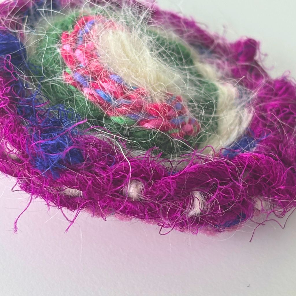 Handwoven Brooch - Flora