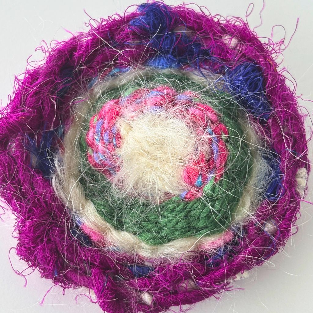 Handwoven Brooch - Flora