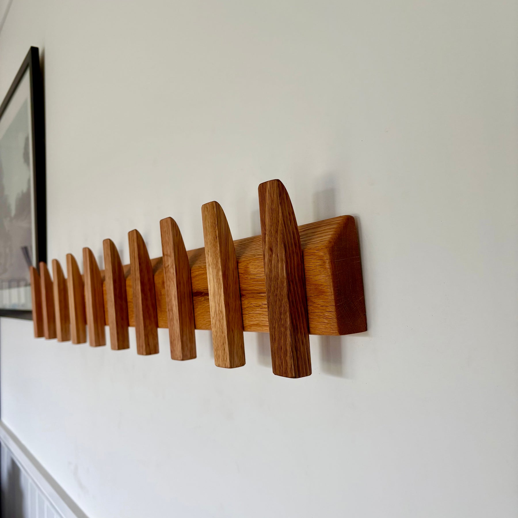 No. 3 Tasmanian oak coat rack