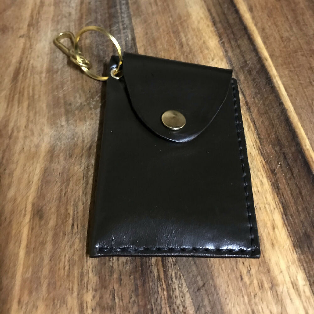 Minimalist Basil Leather Card Wallet