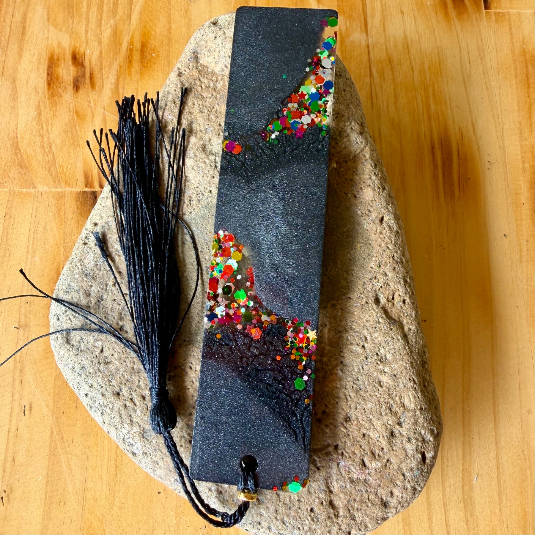 Black and sparkling Bookmark