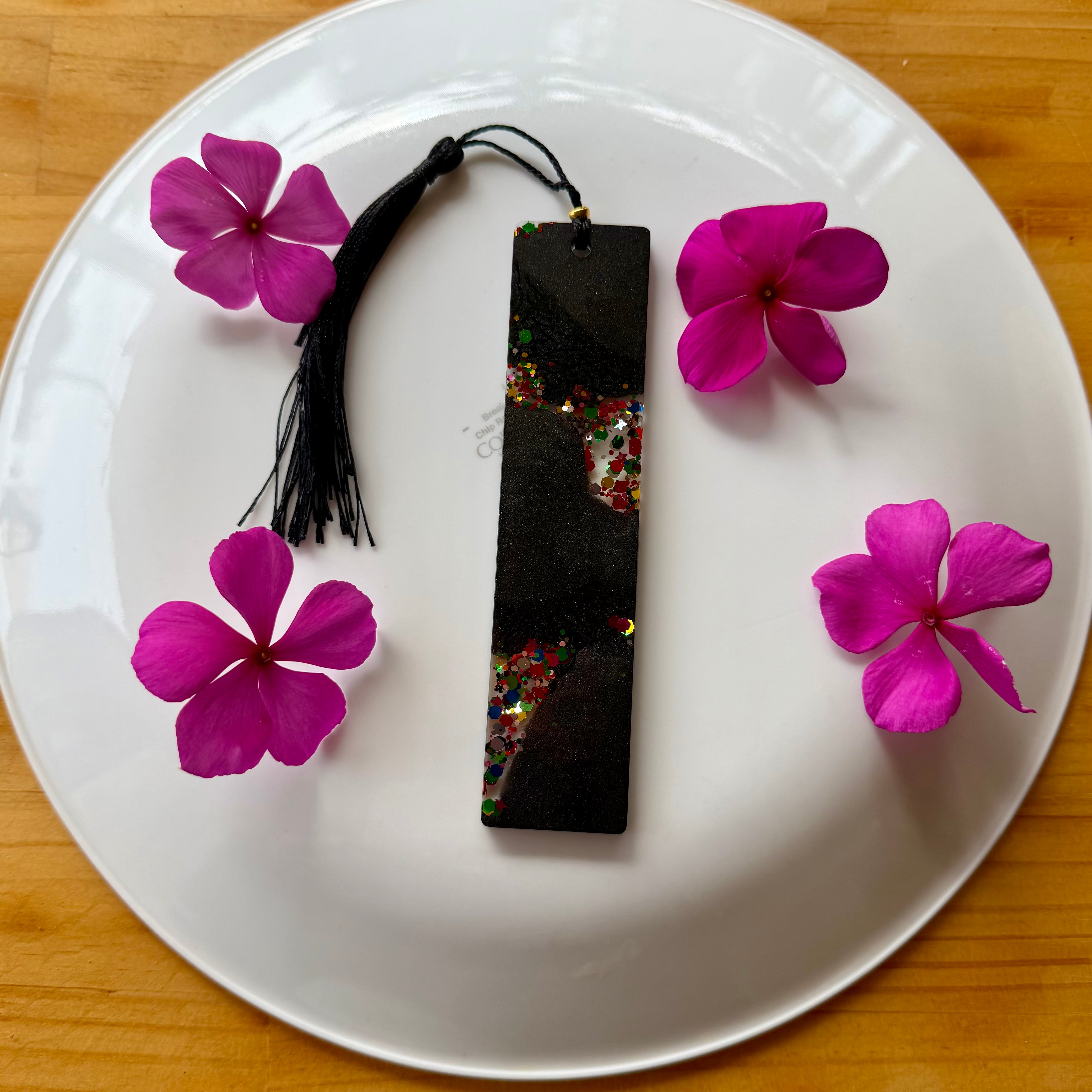 Black and sparkling Bookmark
