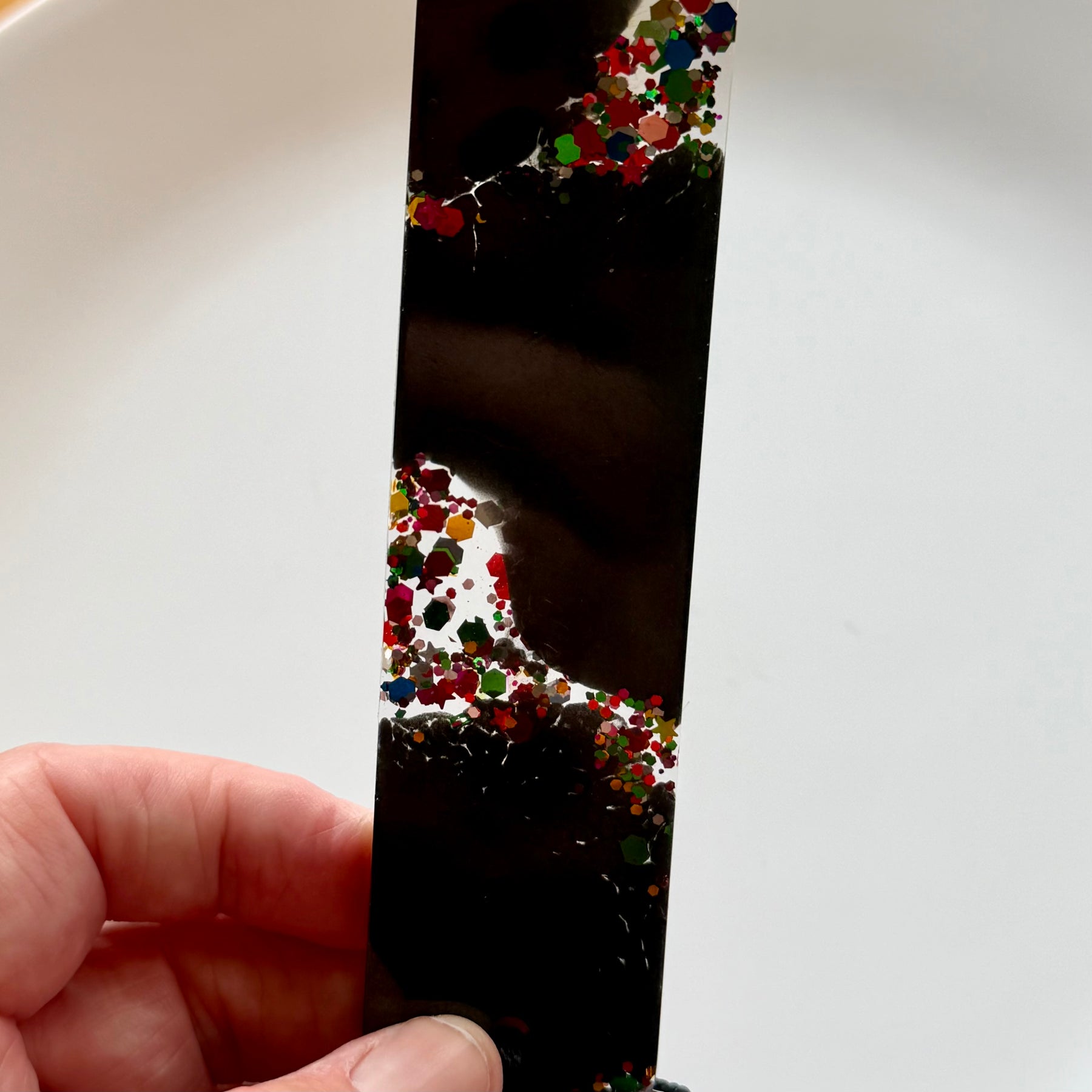 Black and sparkling Bookmark