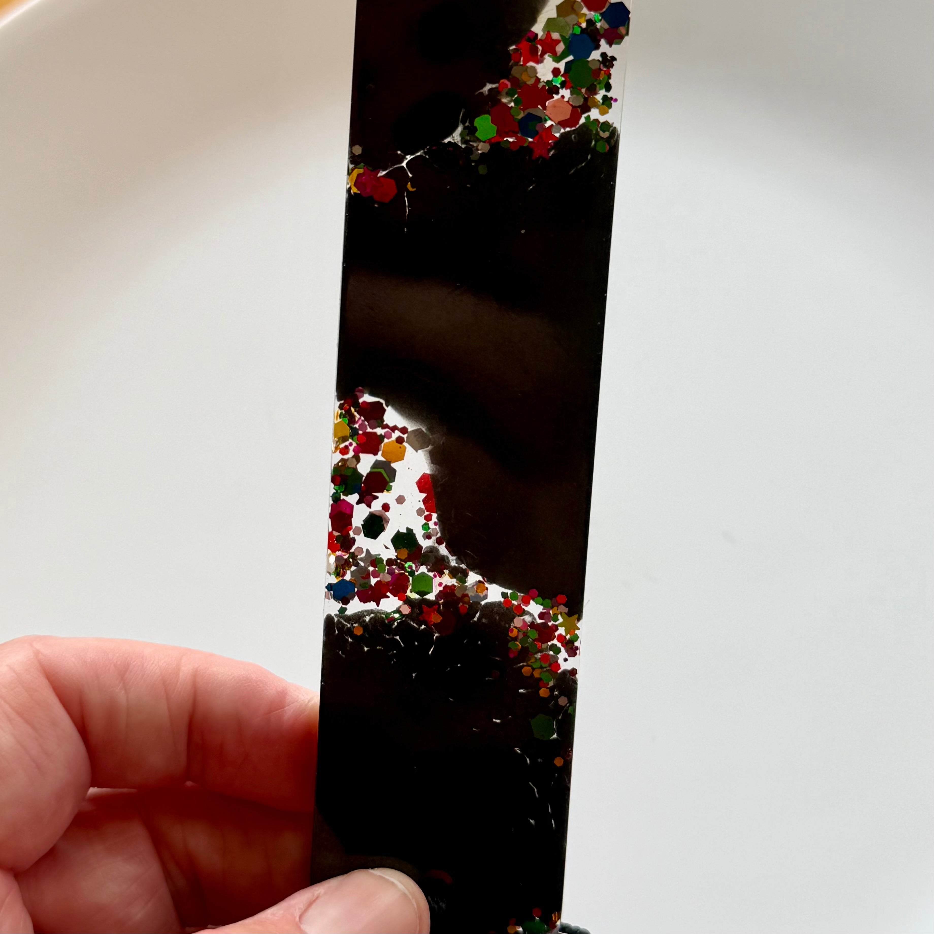 Black and sparkling Bookmark