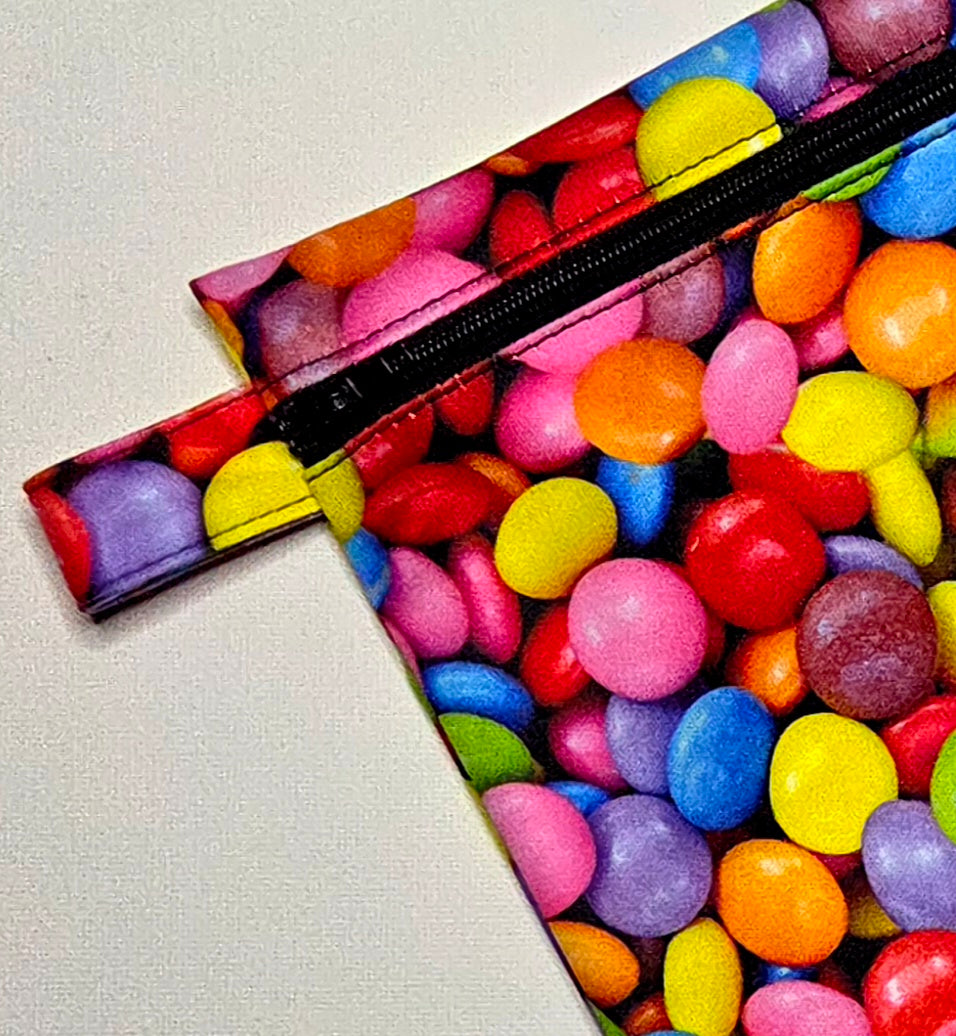 Medium Wet Bag with a Colourful Chocolate Button Design