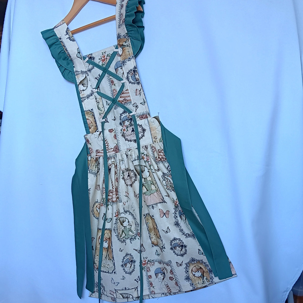 Girls Bavarian Pinafore Apron Costume