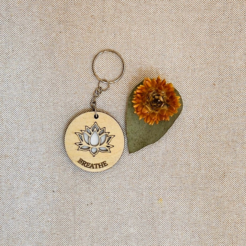 BREATHE - Handcrafted Timber Keyrings
