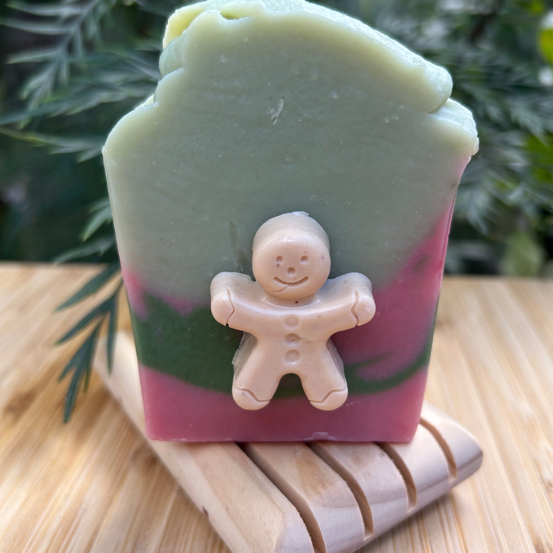 Handmade Yuzu Gingerbread Man Soap | Limited Edition Christmas Bar