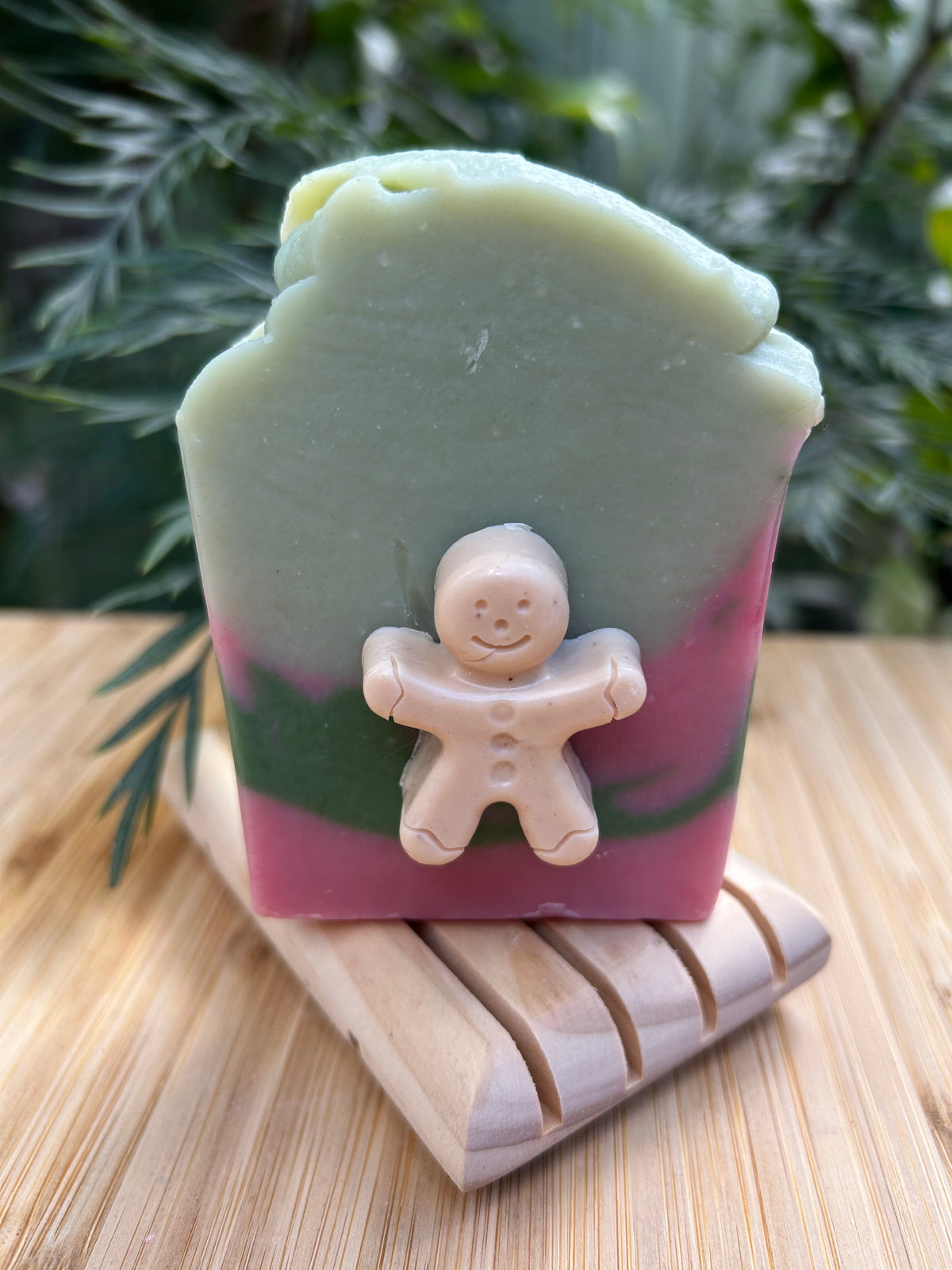 Handmade Yuzu Gingerbread Man Soap | Limited Edition Christmas Bar