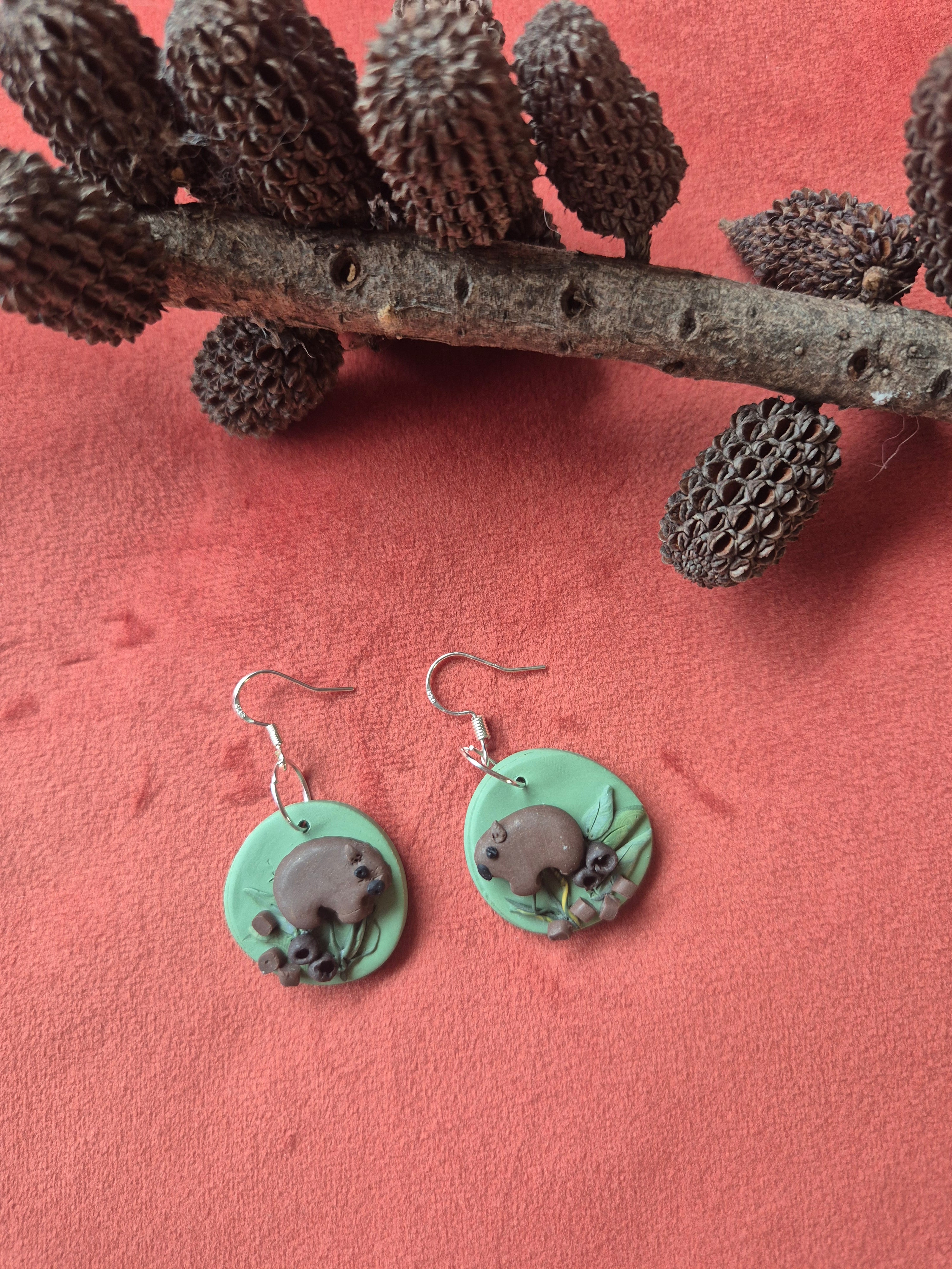 Wombat Earrings