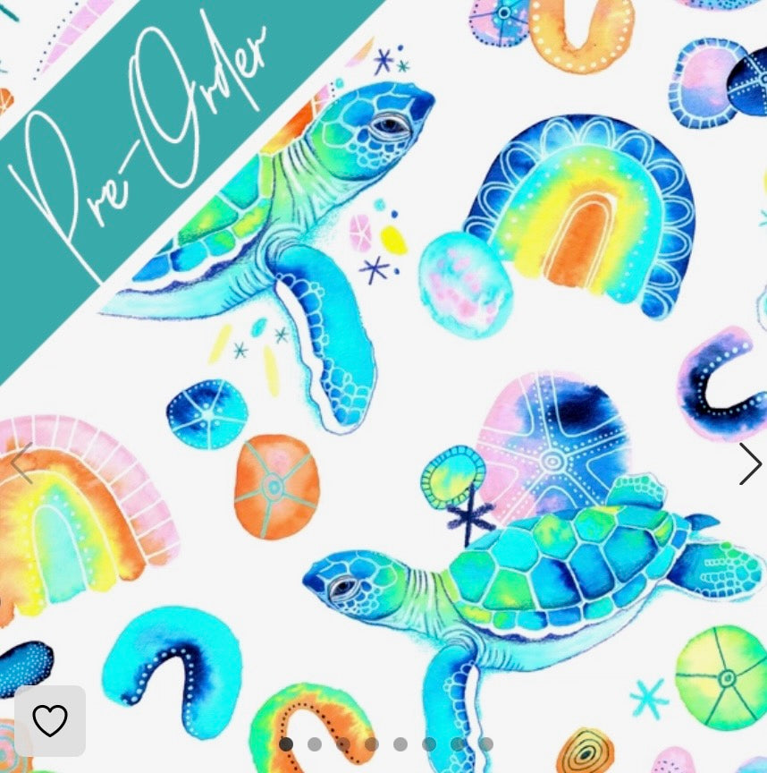 PRE-ORDER Water-resistant wet bags - Turtle Cove (DaniEm Art)