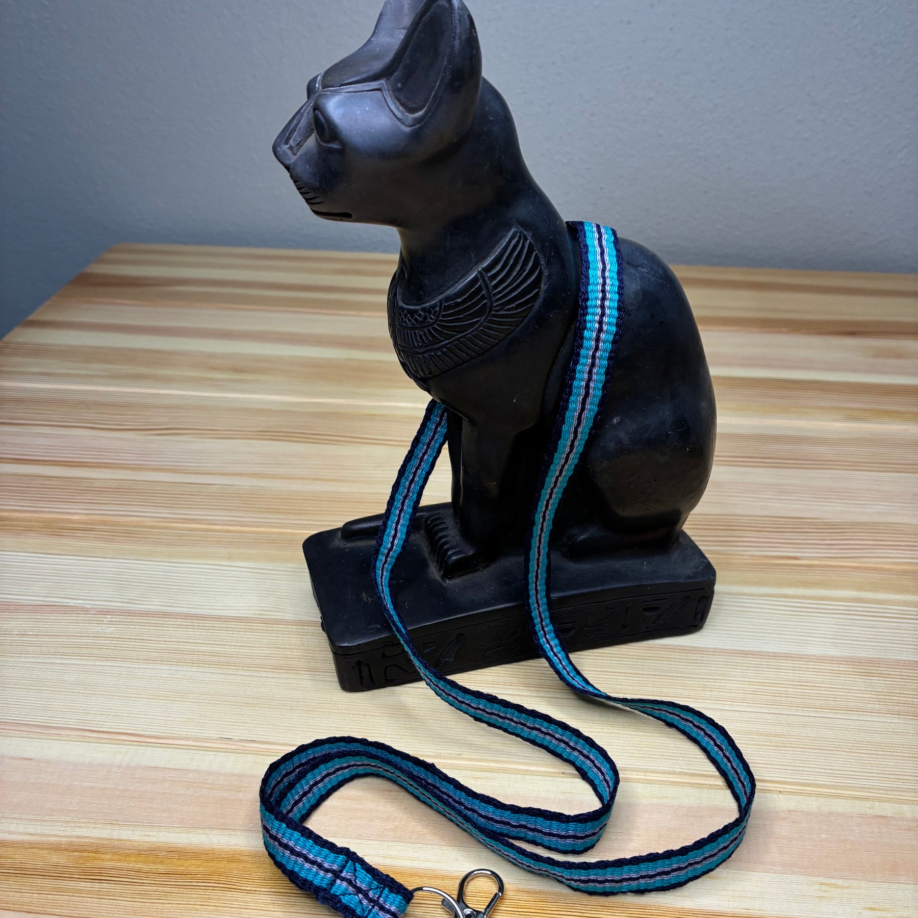 A Little Loom Magic - Turquoise Handwoven Lanyard
