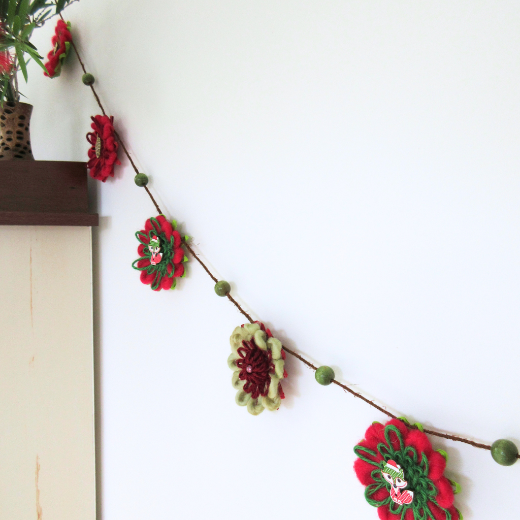 Handwoven Flower Garland | A Christmas Woodland Gathering