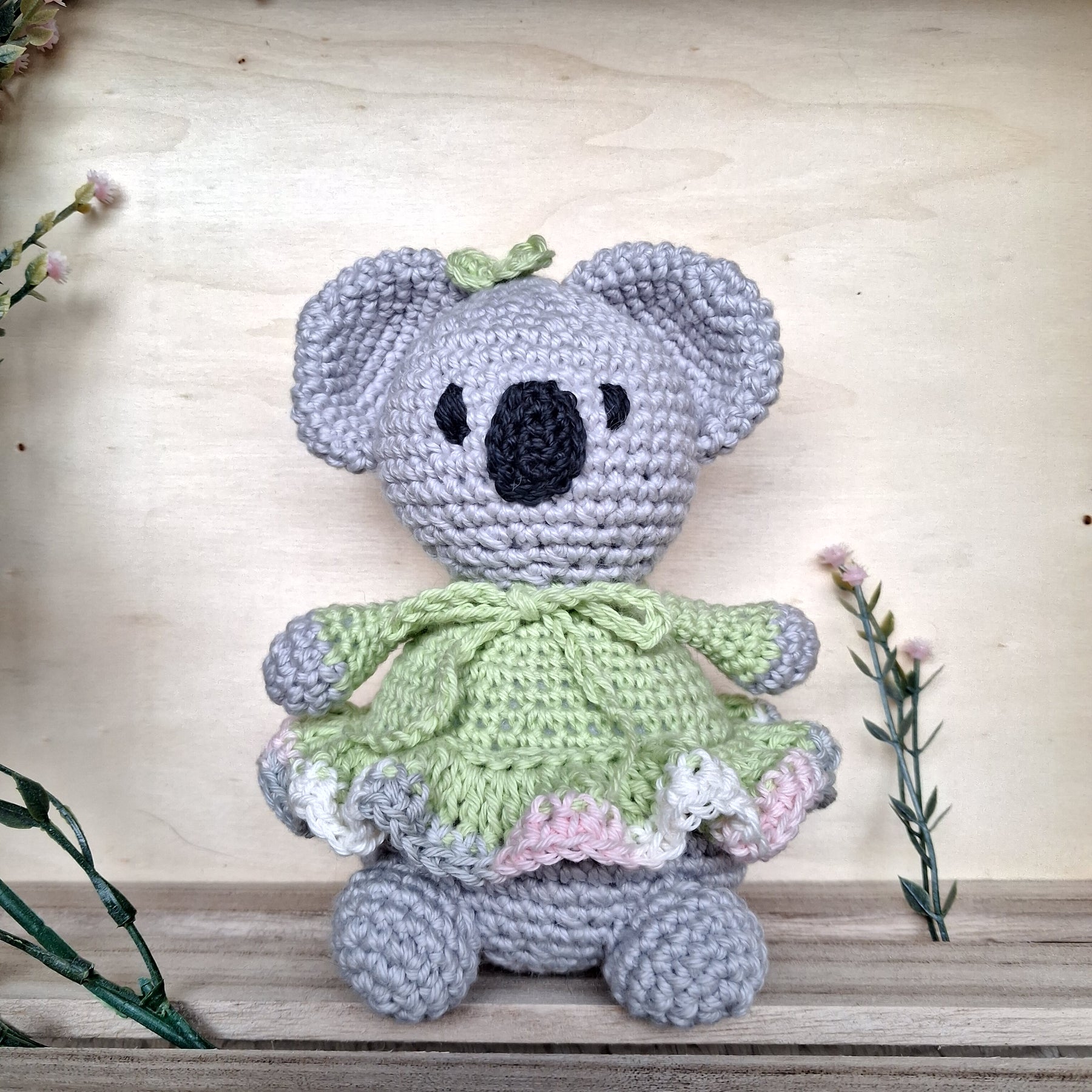 Handmade Crochet Koala - 100% Cotton (multiple colours)