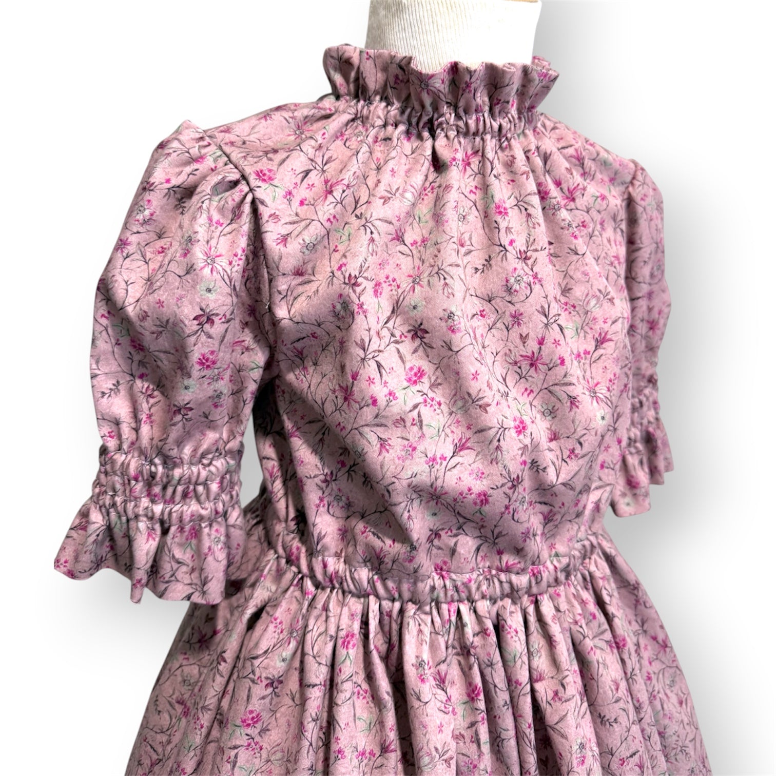Dusty Pink Tiny Flowers LACEY Dress