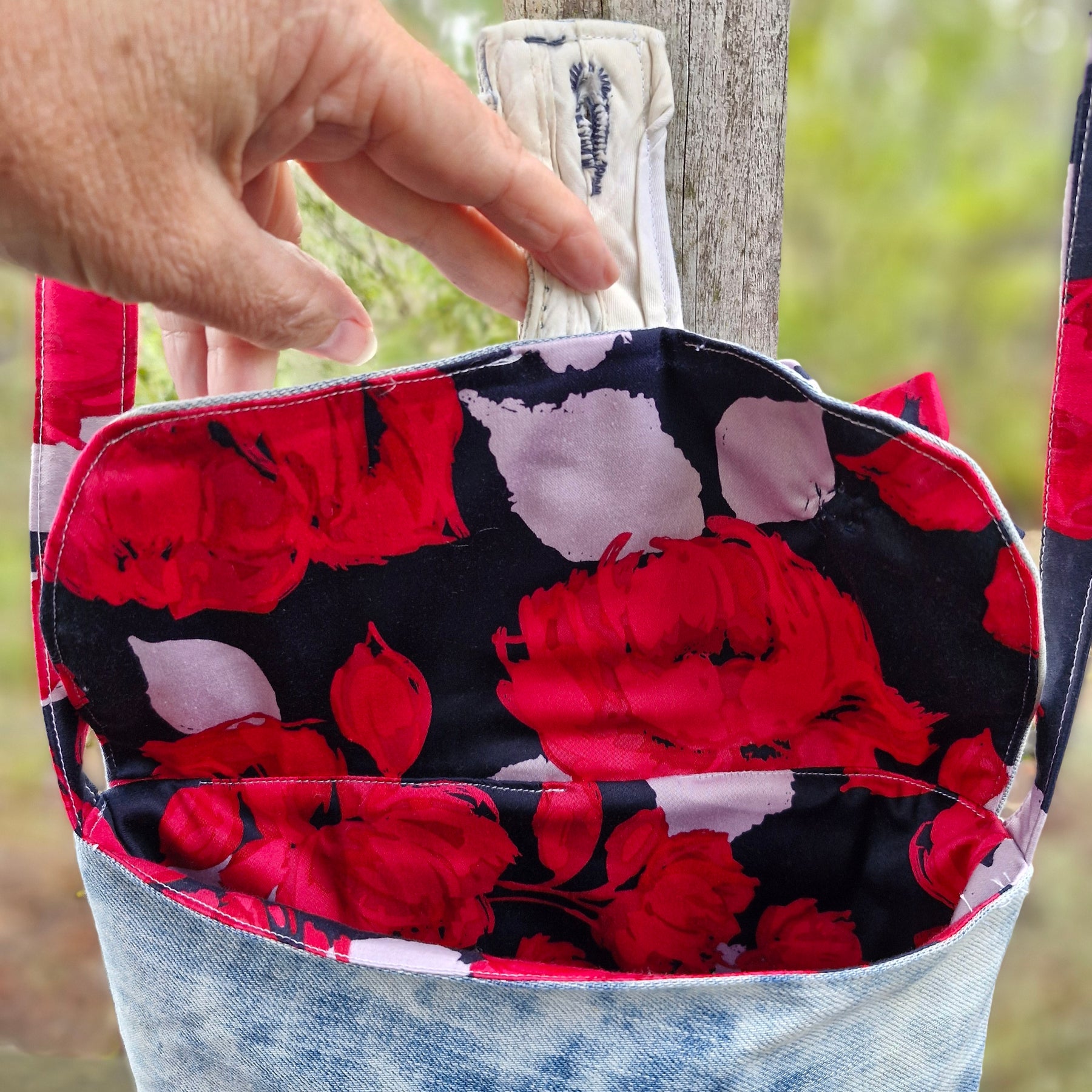 Upcycled Crossbody Bag / Eco Friendly One of a kind