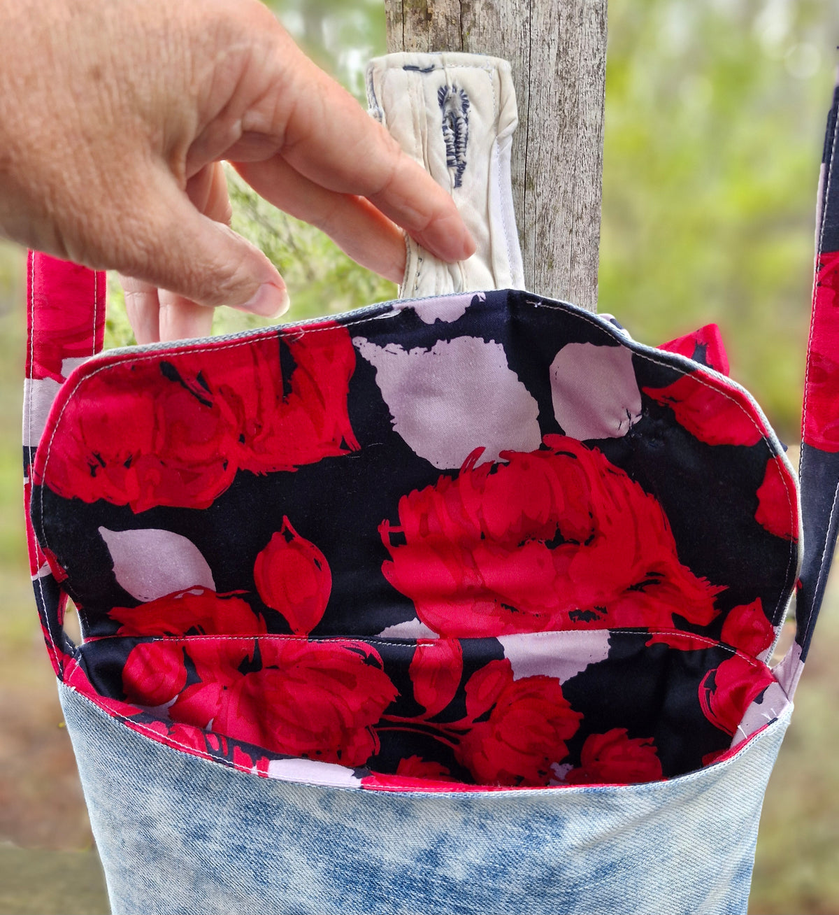 Upcycled Crossbody Bag / Eco Friendly One of a kind