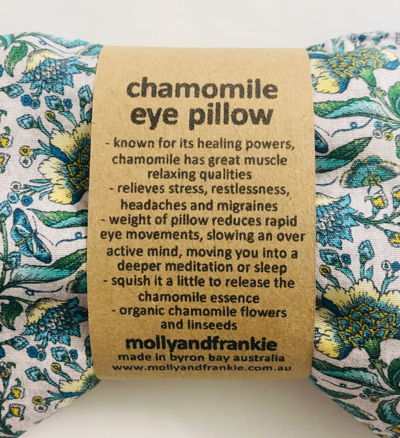 Lavender or Chamomile and Organic Linseed Eye Pillow