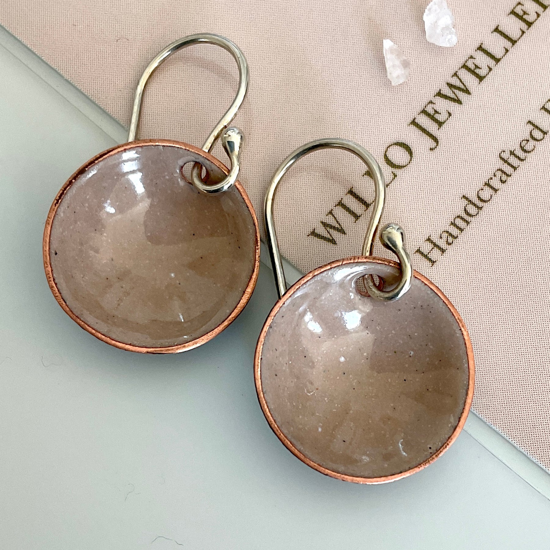Everyday Earrings. Brown tones