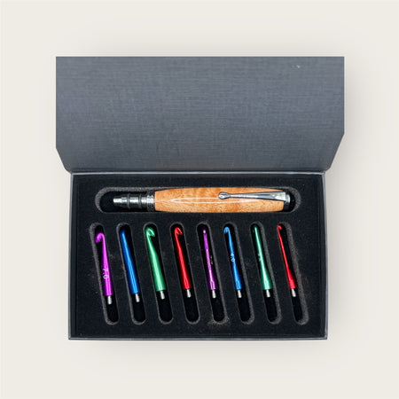 Handcrafted Crochet Hook Set – Timber Handle