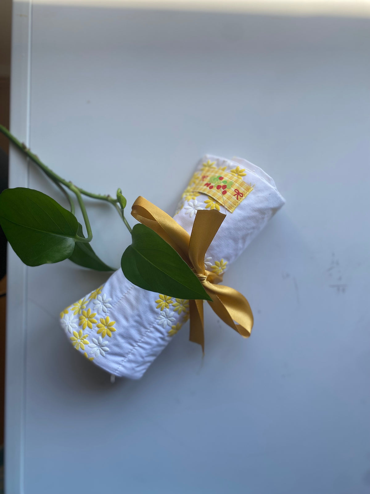 Floral Cosmetic Brush Holder | Floral Travel Makeup Organiser | Sewing Gift for Her