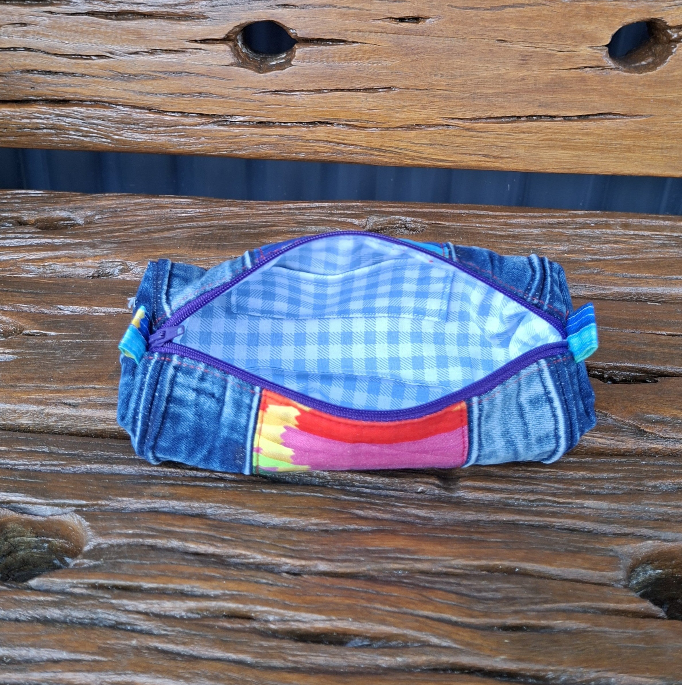 Upcycled Denim Pencil Case