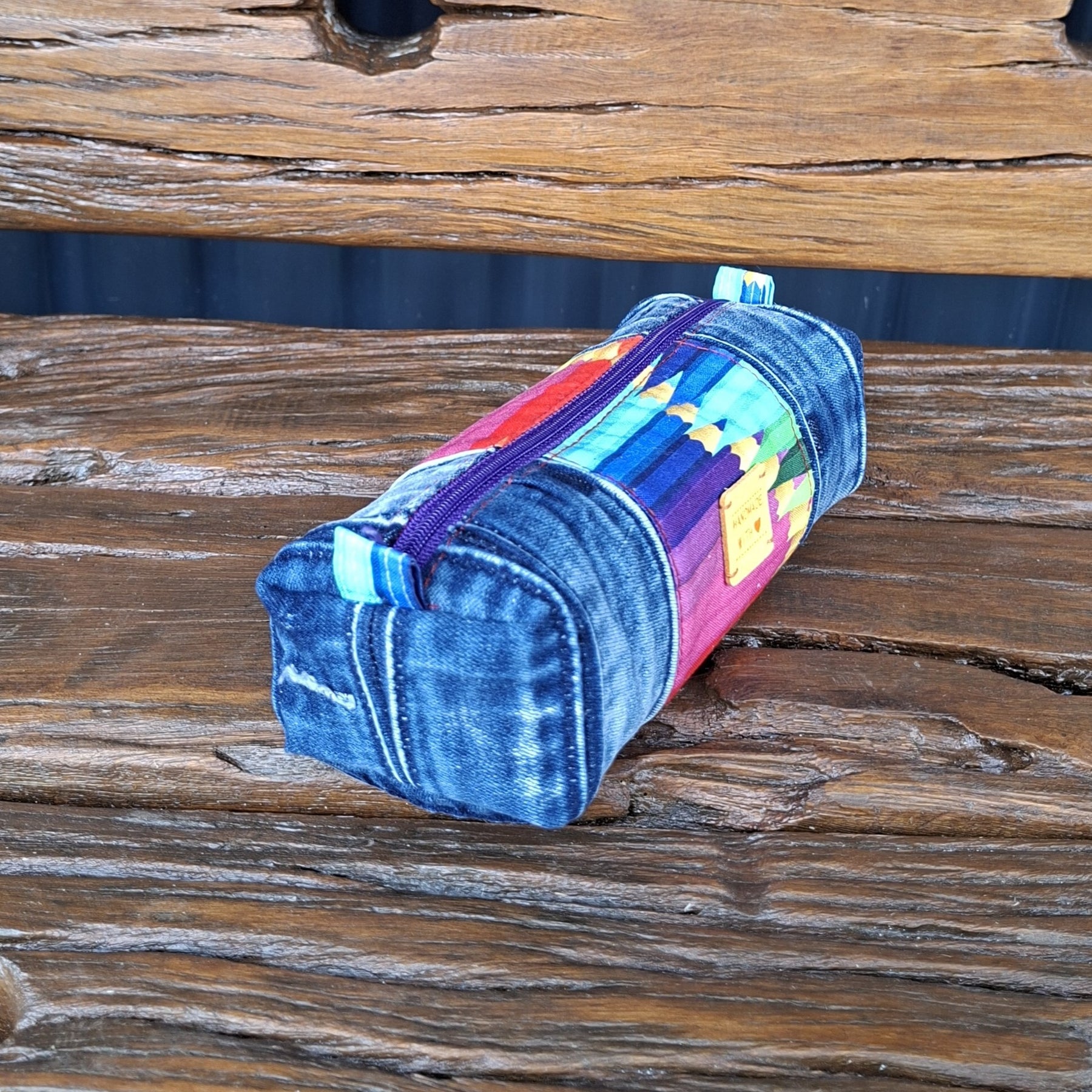 Upcycled Denim Pencil Case