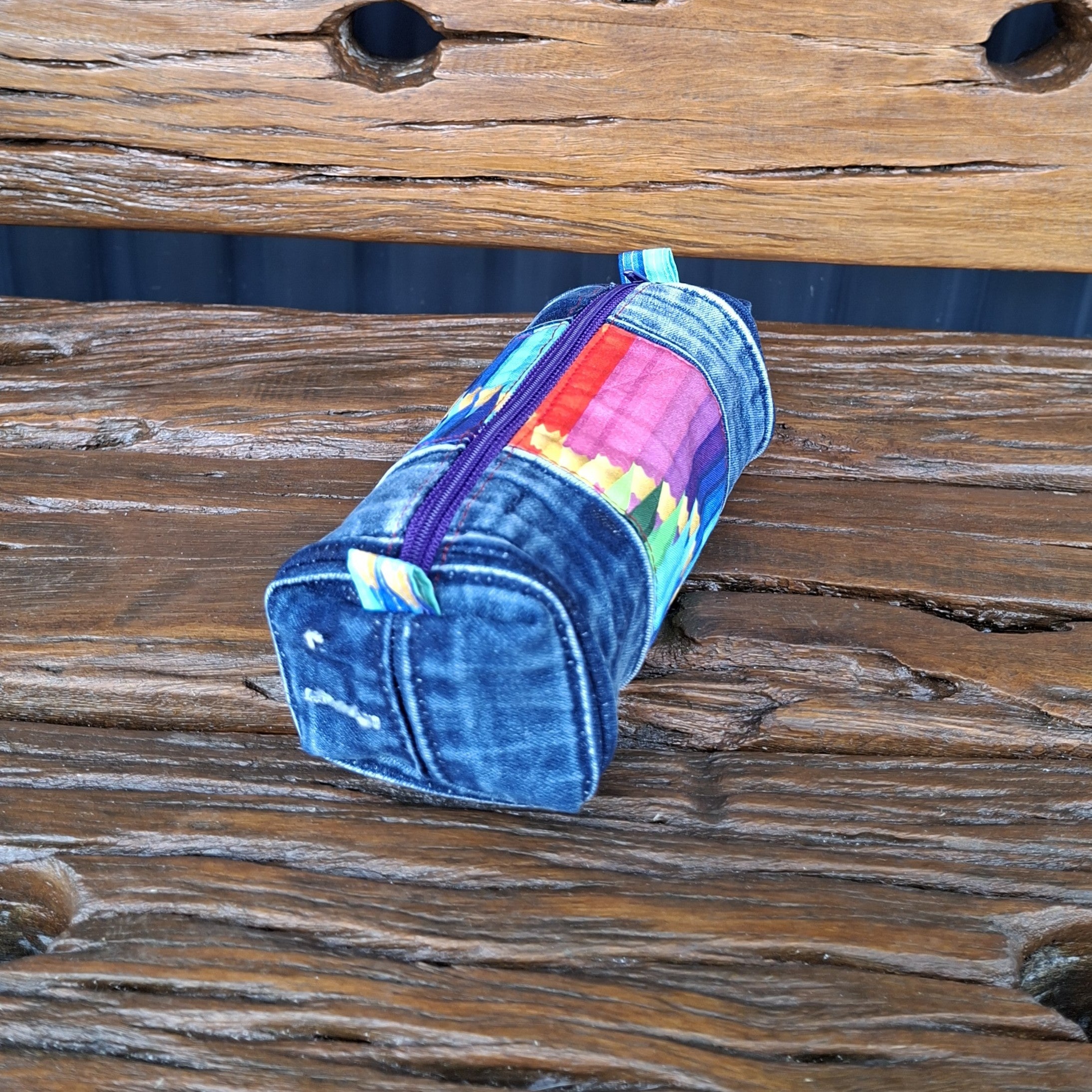 Upcycled Denim Pencil Case