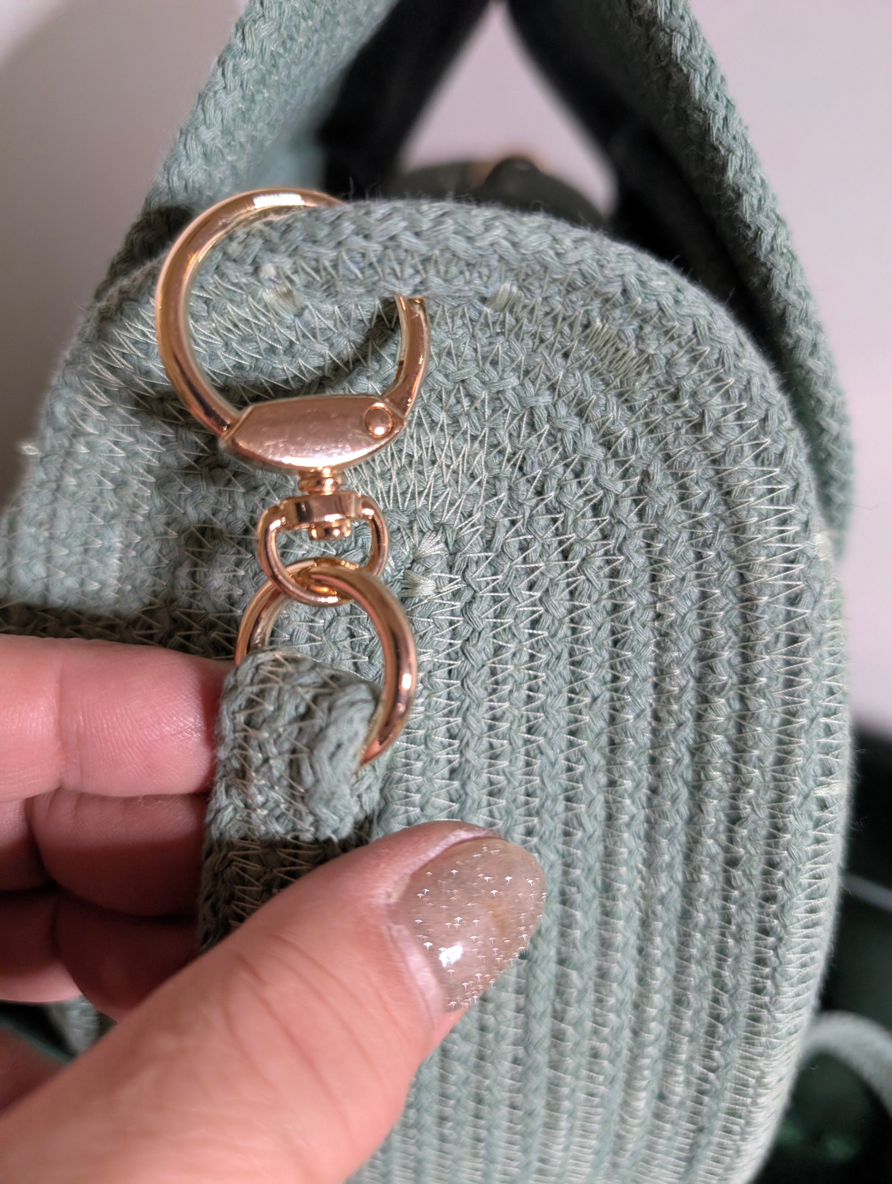 "Sofia" (L) Handmade Cotton Cord Bag