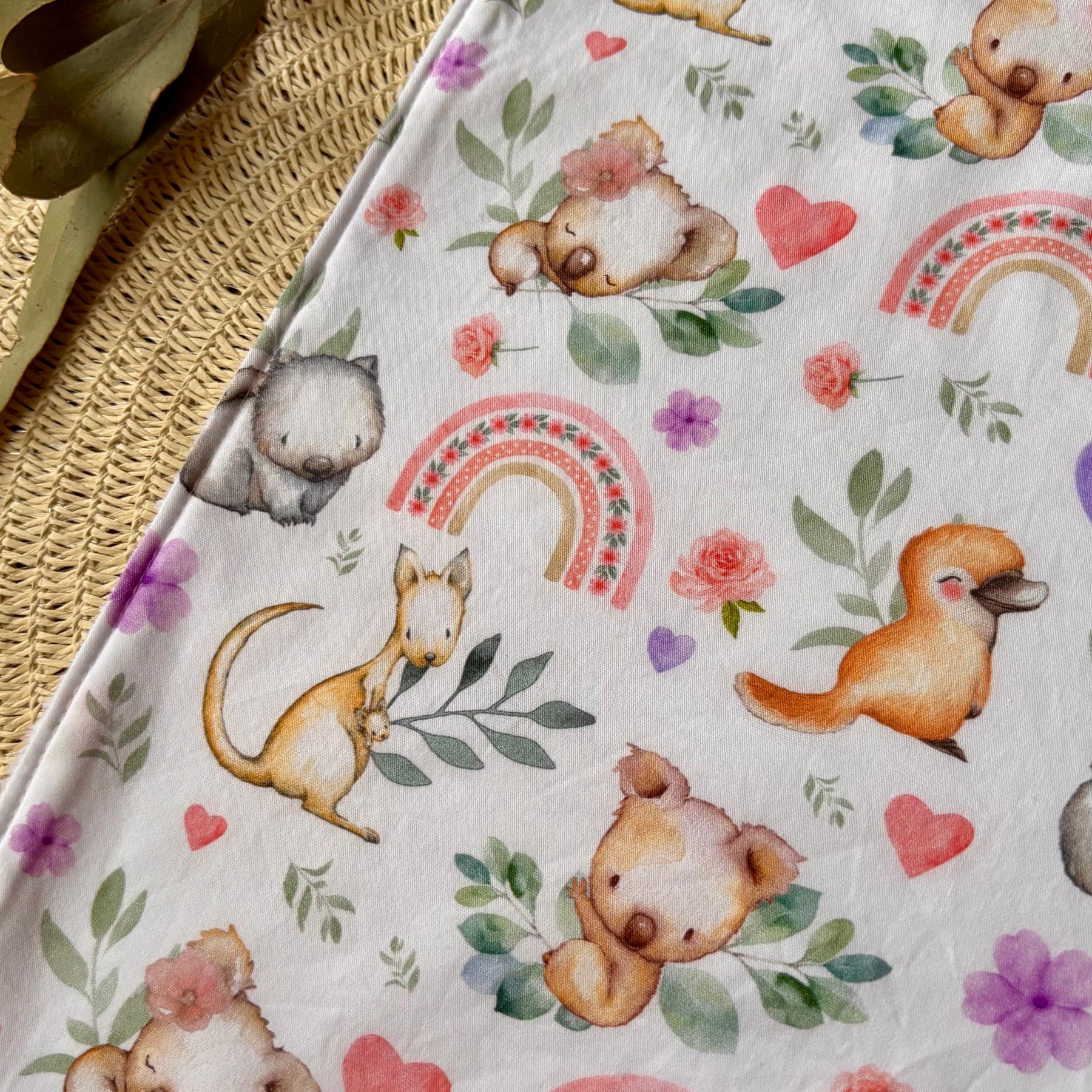 Baby Bib and Burp Cloth Set | Koala Dreams | Ready to Ship