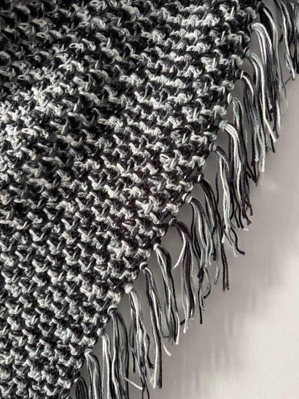 Crochet | Ladies Shawls & Vest| Various Rainbow + Black & White Colours